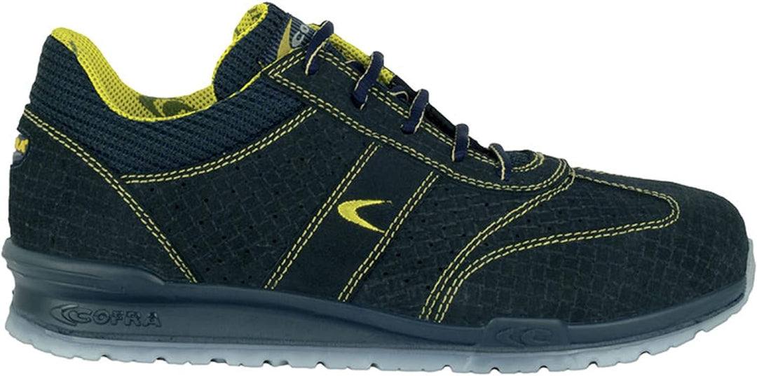 Cofra 78410-001.W46 SIVORI S1 P SRC Sicherheitsschuhe, Blau/Gelb, Grösse 46 46 EU, 46 EU