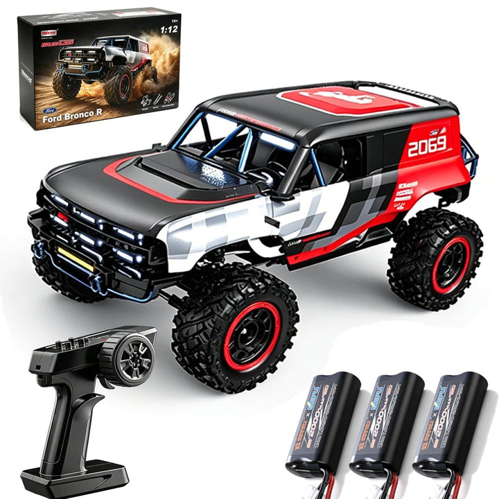 X-Verse MJX H12P 1:12 Ferngesteuertes Auto für Erwachsene, 4WD 12KM/H Wasserdichtes RC Auto mit Bürs