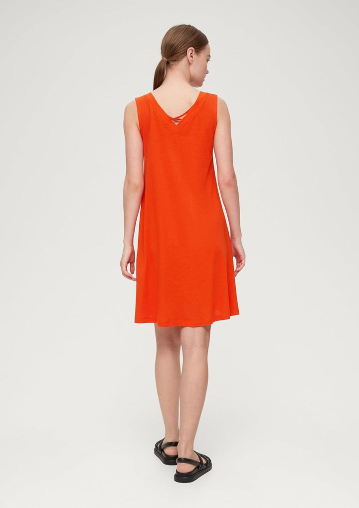 s.Oliver Damen 10.2.11.20.200.2132308 Kleid kurz 36 Orange 2550, 36 Orange 2550