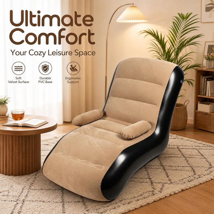 Aufblasbares Sofa Camping mit Fusspumpe-Camping Sofa Aufblasbares Luftsofa