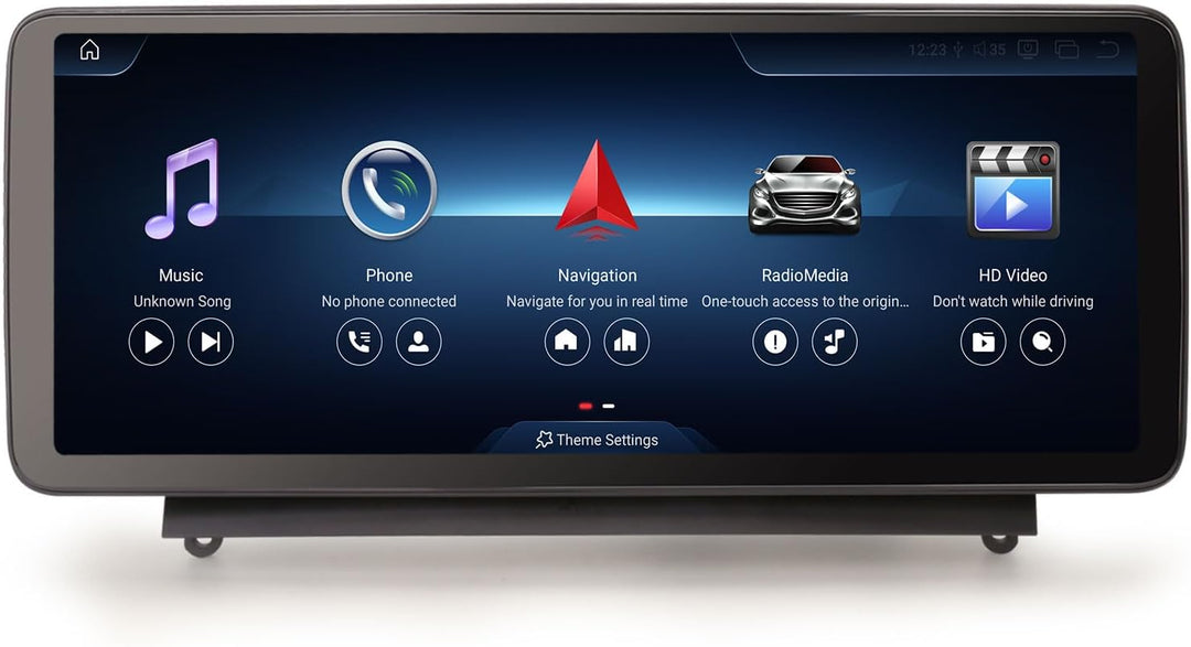 Erisin 8GB+128GB Android 12 Autoradio 1din mit GPS Navigation für Mercedes Benz C-Klasse W204 S204 N