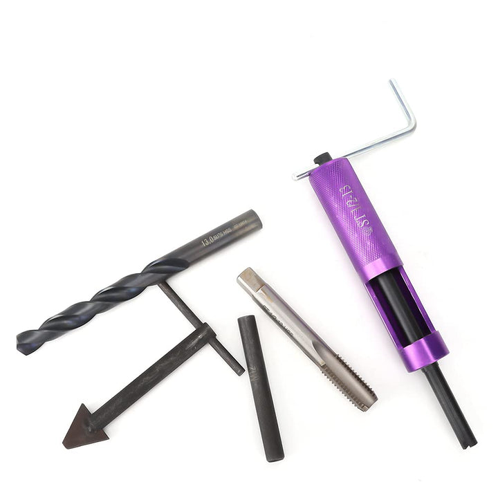 Reparatursatz für Gewindeeinsätze, 1/2-Zoll-13 UNC mit 12 Gewindeeinsätzen, Handwerkzeug, Edelstahl-