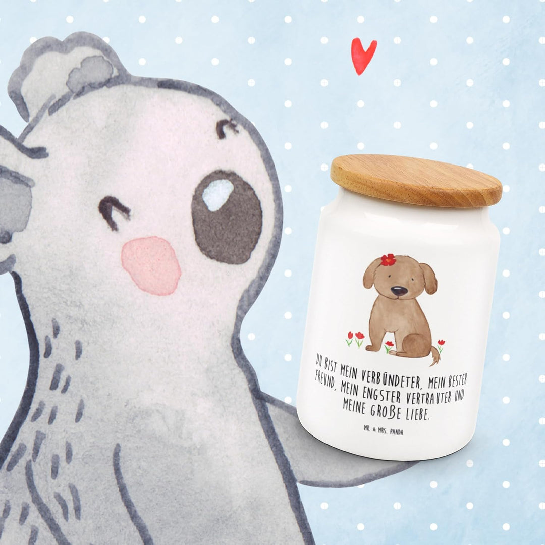 Mr. & Mrs. Panda Kaffeedose Hund Dame - Geschenk, Hunde, Dose, Hundeliebe, Keksdose, Verliebt, zucke