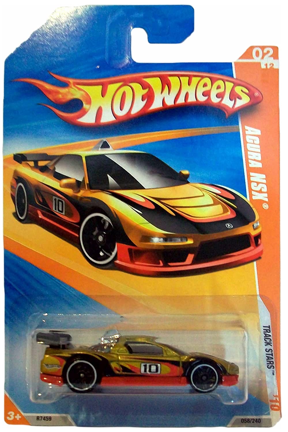 Hot Wheels Acura NSX 2010 Track Stars 2/12 Massstab 1:64 Druckguss Auto 3 Zoll Uni Kinder