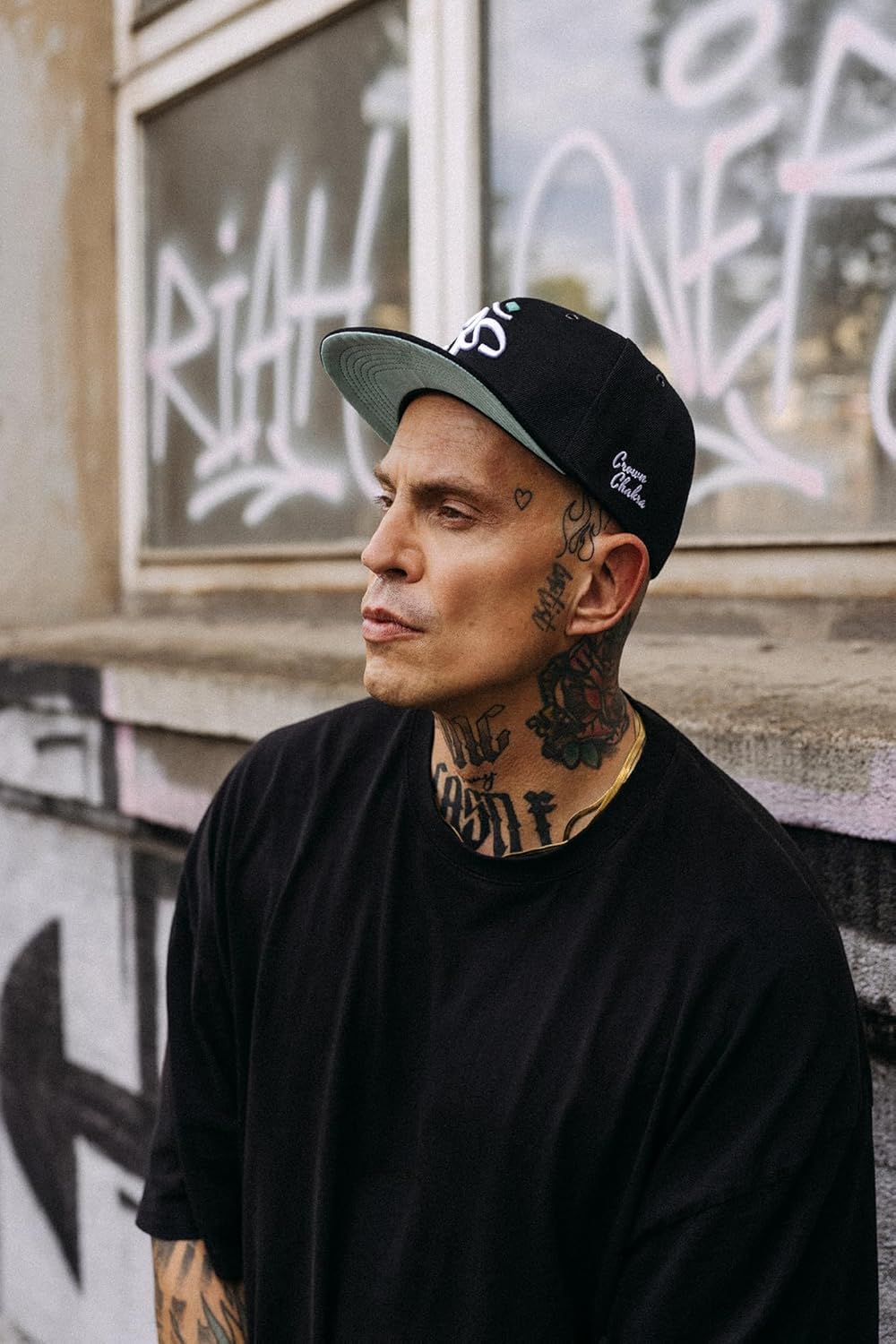 Nebelkind Snapback Cap Crown Chakra Kronenchakra Schwarz Mintgrün Grün, Esoterik Yoga, Grössenverste