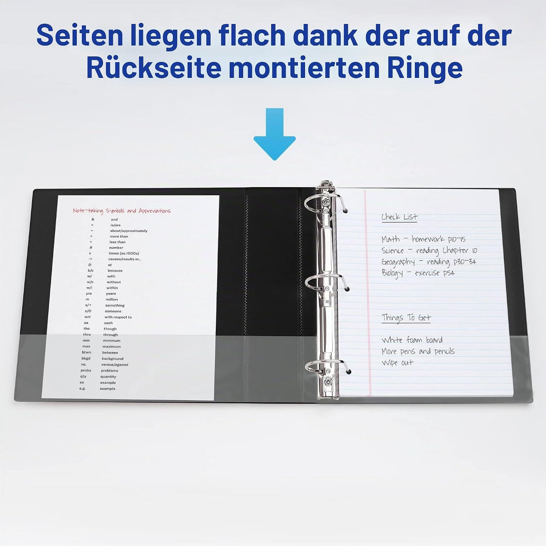 Avery Robustes 3-Ringbuch, 5,1 cm, schräge Ringe, für 21,6 x 27,9 cm Papier, 1 weisser Ordner (05504
