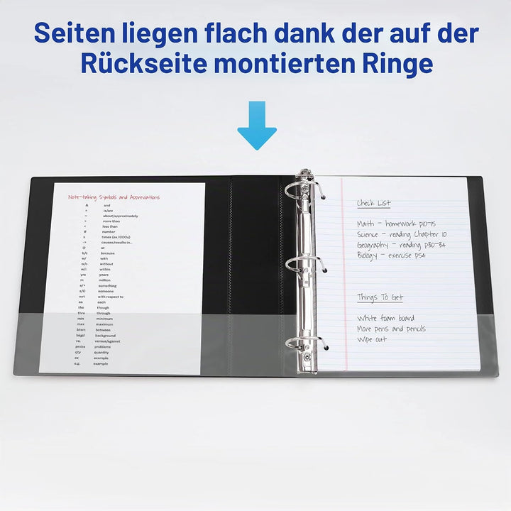 Avery Robustes 3-Ringbuch, 5,1 cm, schräge Ringe, für 21,6 x 27,9 cm Papier, 1 weisser Ordner (05504