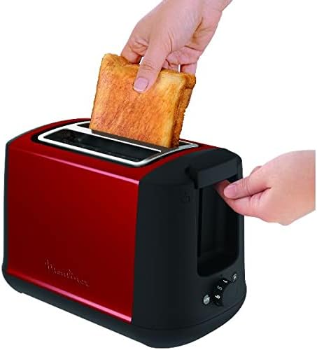 Moulinex lt340d11 2rebanada (S) 850 W rot, Edelstahl (Toaster – 2 Scheibe (S), Rot, Edelstahl, Rotat