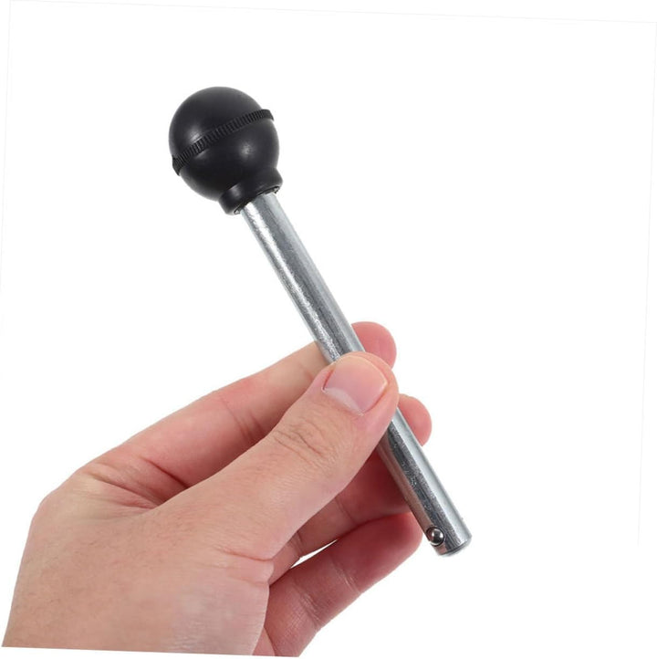 Toyvian 4 Stück Kugelkopf Sicherungsstifte aus Stahl 10x95mm für Gewichtsstapel Gym Zubehör Krafttra