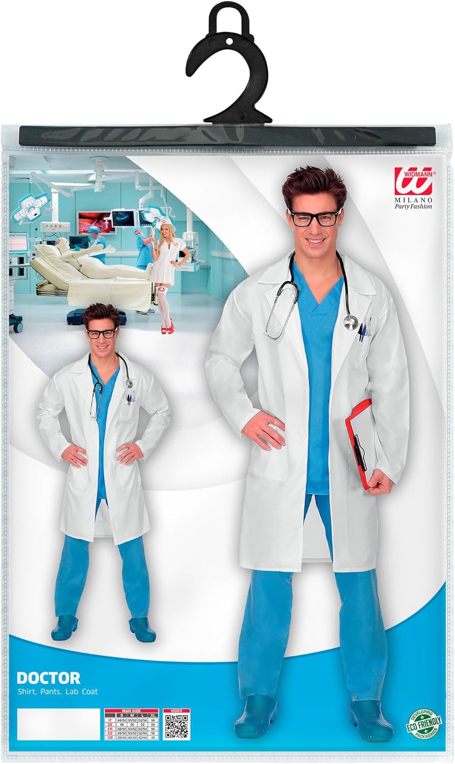 "DOCTOR" (shirt, pants, lab coat) - (M), M