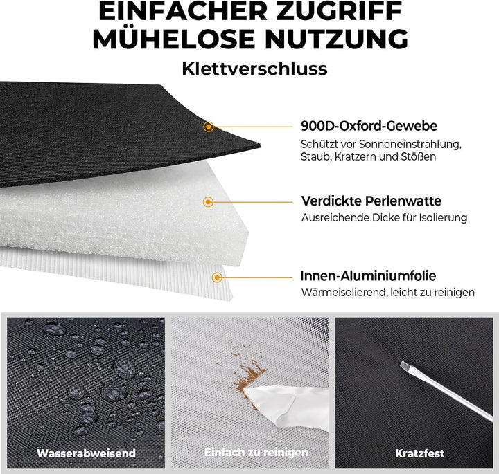 BougeRV Wasserfest und Isoliert Schutzhülle für CR PRO Kühlbox, 600D Oxford Tragetasche(Kühlbox Nich
