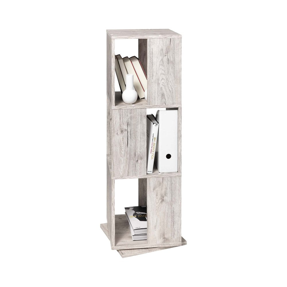 FMD Möbel, 291-001E Tower drehbares Regal in ausführung sandeiche nachbildung, melaminharz beschicht