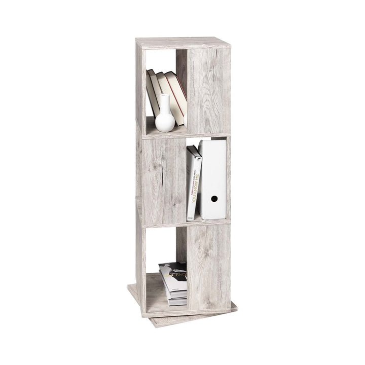 FMD Möbel, 291-001E Tower drehbares Regal in ausführung sandeiche nachbildung, melaminharz beschicht