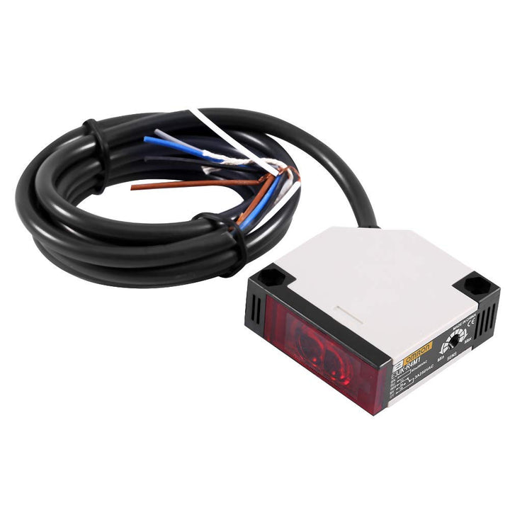 Keenso Photoelektrischer Schalter, E3JK-R4M1 Reflexions-Lichtschranke AC 90-250V 3A Lichtschranke Sp