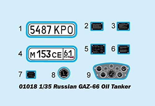 Trumpeter 01018 - Modellbausatz Russian GAZ-66 Oil Truck
