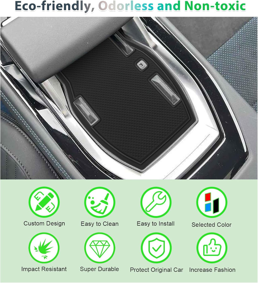 GAFAT Kompatibel mit Renault Austral E-Tech Hybrid (Automatikgetriebe) 2022 2023 Antirutschmatten, A