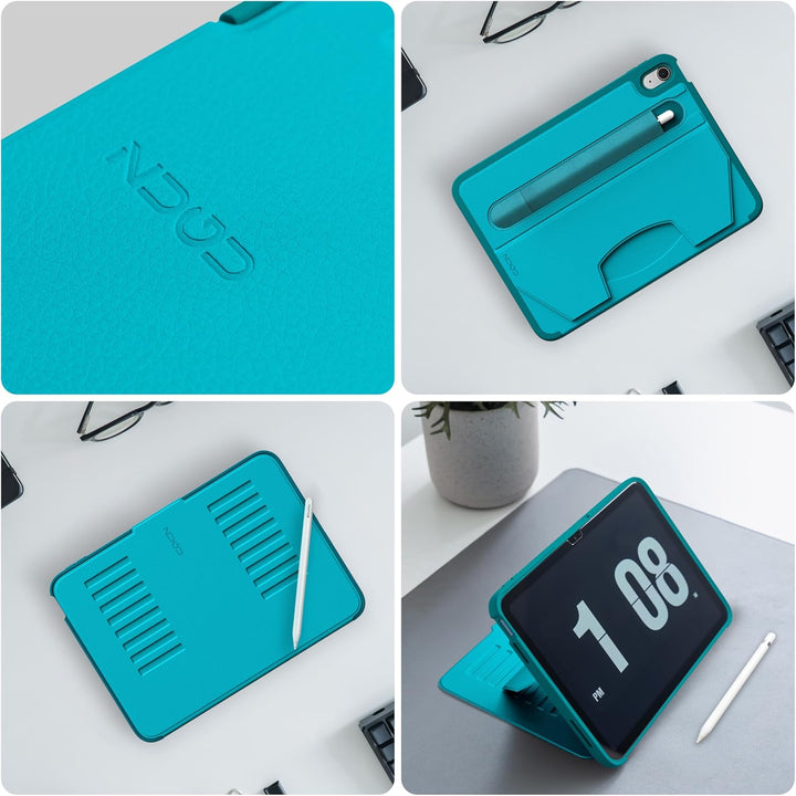 ZUGU CASE iPad 10.9 Hülle 11. / 10. Generation (A16 2025/2022), schlanke Schutzhülle 8 Winkel-Stände