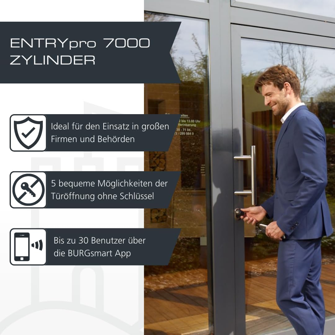 Burg-Wächter secuENTRY pro 7000 Zylinder Elektronisch