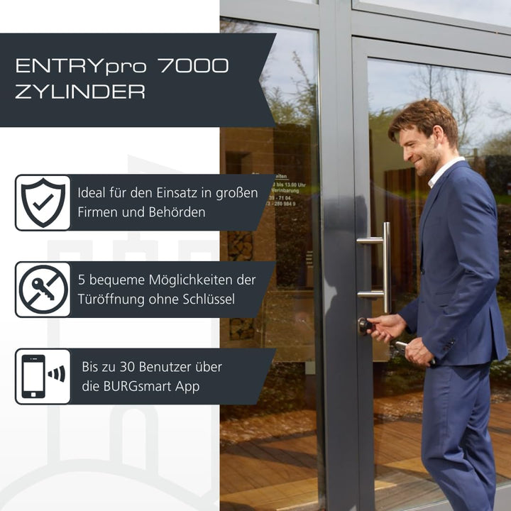 Burg-Wächter secuENTRY pro 7000 Zylinder Elektronisch