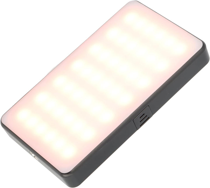 ayex vielseitige RGB LED Videoleuchte mit 20 Lichteffekten LCD-Display und integriertem Akku 20 Lich