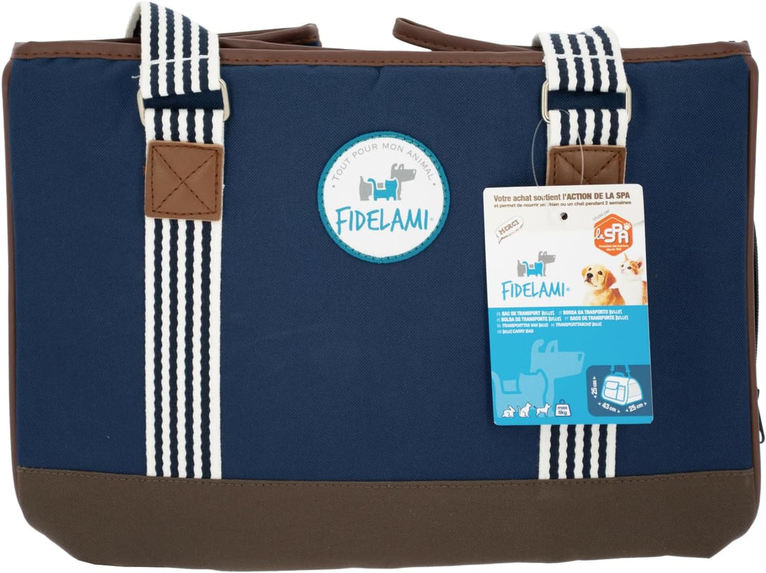 FIDELAMI Transporttasche für Katzen, Hunde, Kaninchen, max. 5 kg, modisch