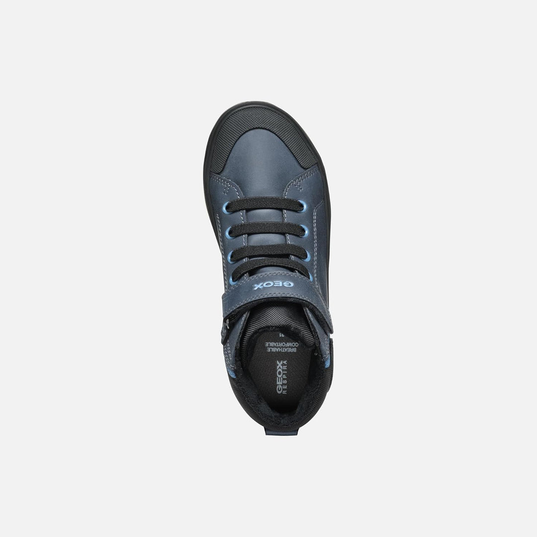 Geox Jungen J Gisli Boy C Sneaker 38 EU Blau, 38 EU Blau