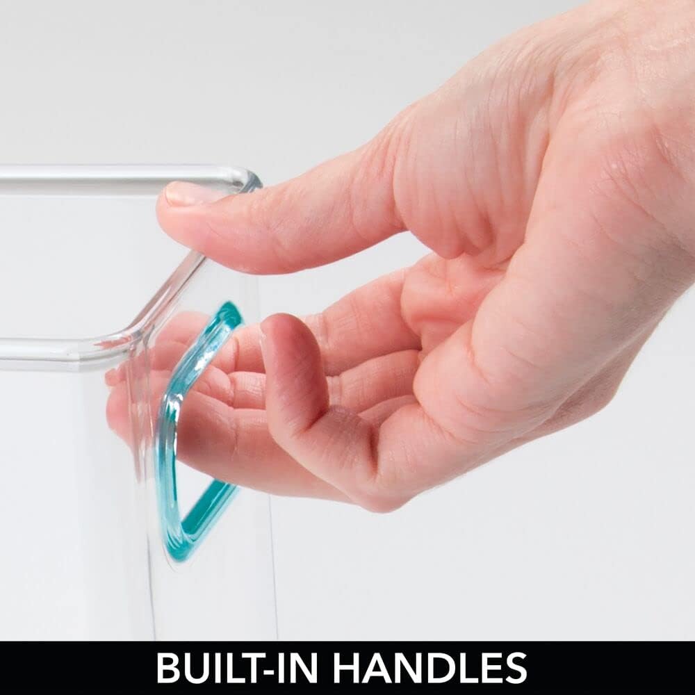 mDesign Organizer für Babynahrung – Plastikbox mit praktischen Griffen – praktischer Aufbewahrungsbe