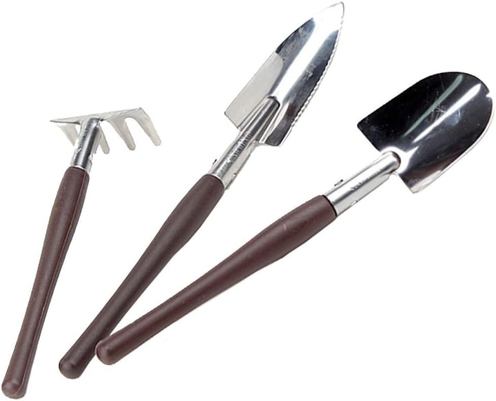 Hemoton 3-teilig Gartenwerkzeug Set Mini Harke für Blumentopf Handheld-Garten-Werkzeug-Set, Mini-Har