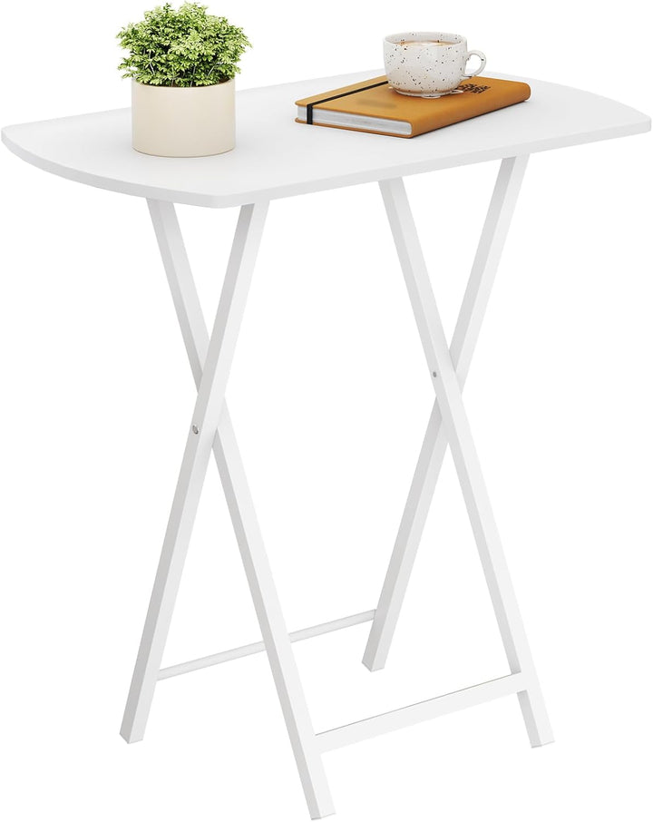 HOOBRO Beistelltisch Klappbar, Kleiner Sofatisch, Tablett Tisch, Kaffeetisch TV Tray im Industriesti