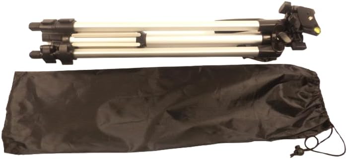 NEO TOOLS Stativ Aluminium 1,5 m mit 1/4 Zoll Gewinde | höhenverstellbares Dreibeinstativ für Kreuzl