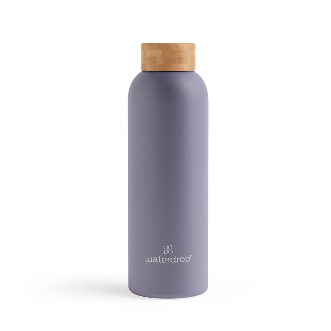 waterdrop® Edelstahl Trinkflasche 600ml - auslaufsichere Trinkflasche Kohlensäure geeignet & BPA fre