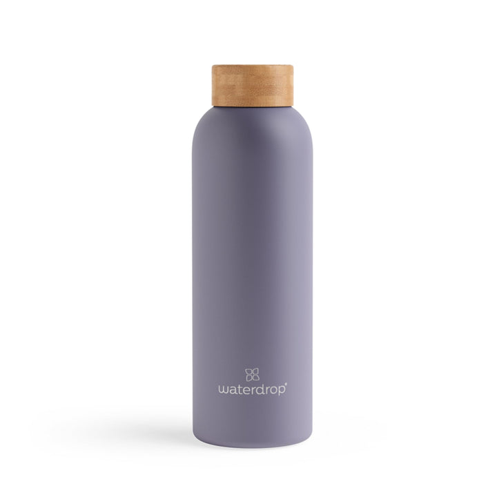 waterdrop® Edelstahl Trinkflasche 600ml - auslaufsichere Trinkflasche Kohlensäure geeignet & BPA fre