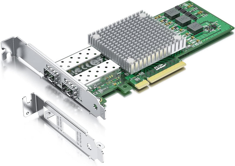 10Gtek® 10Gb PCI-E NIC Netzwerkkarte, mit Broadcom BCM57810S Chipset, Dual SFP+ Port, PCI Express Et