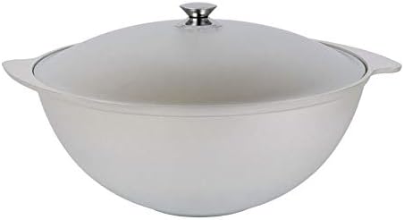 rukauf. SET Utschak, 32 cm + 7 Liter Kasan Kazan aus ALU + Schaumlöffel/Feldküche Gulasch-Kessel Feu