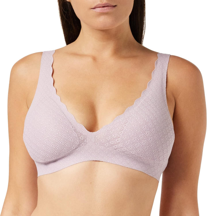 Sloggi Zero Feel Damen Bralette aus Spitze, ohne Bügel XS Lilac Orchidee, XS Lilac Orchidee