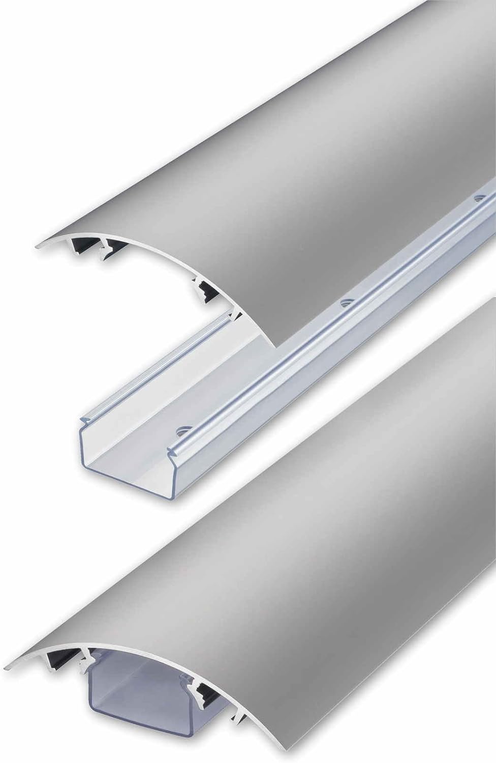 TV Design Aluminium Kabelkanal insilbermatt eloxiert in verschiedenen Längen von ALUNOVO (Länge: 70c