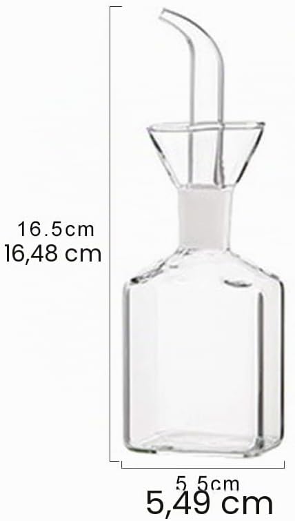 Ölflasche, Glasflasche, Olivenöl, Spender, Kochen, Öl, Essig, Messspender mit Ausguss, für Küche und