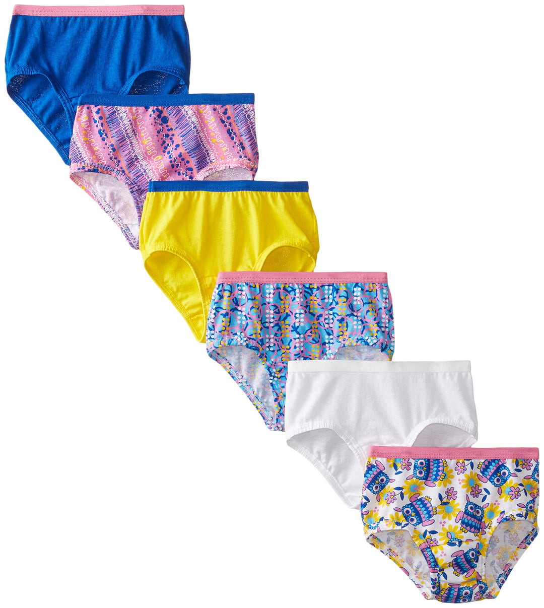 Fruit of the Loom Mädchen Slip (6er Pack) Kleine Mädels 4 Gemischt, Kleine Mädels 4 Gemischt