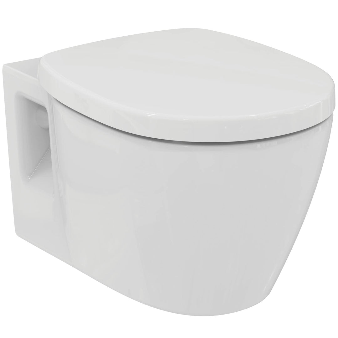 Ideal Standard E272601 WC-Paket Connect, Wandtiefspül-WC inkl. WC-Sitz Softclose (Absenkautomatik) W