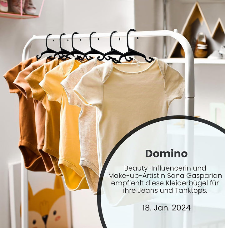 Utopia Home Packung mit 40 Kinderkleiderbügeln - 11,5“ Baby- und Kinderkleiderbügel aus Kunststoff f