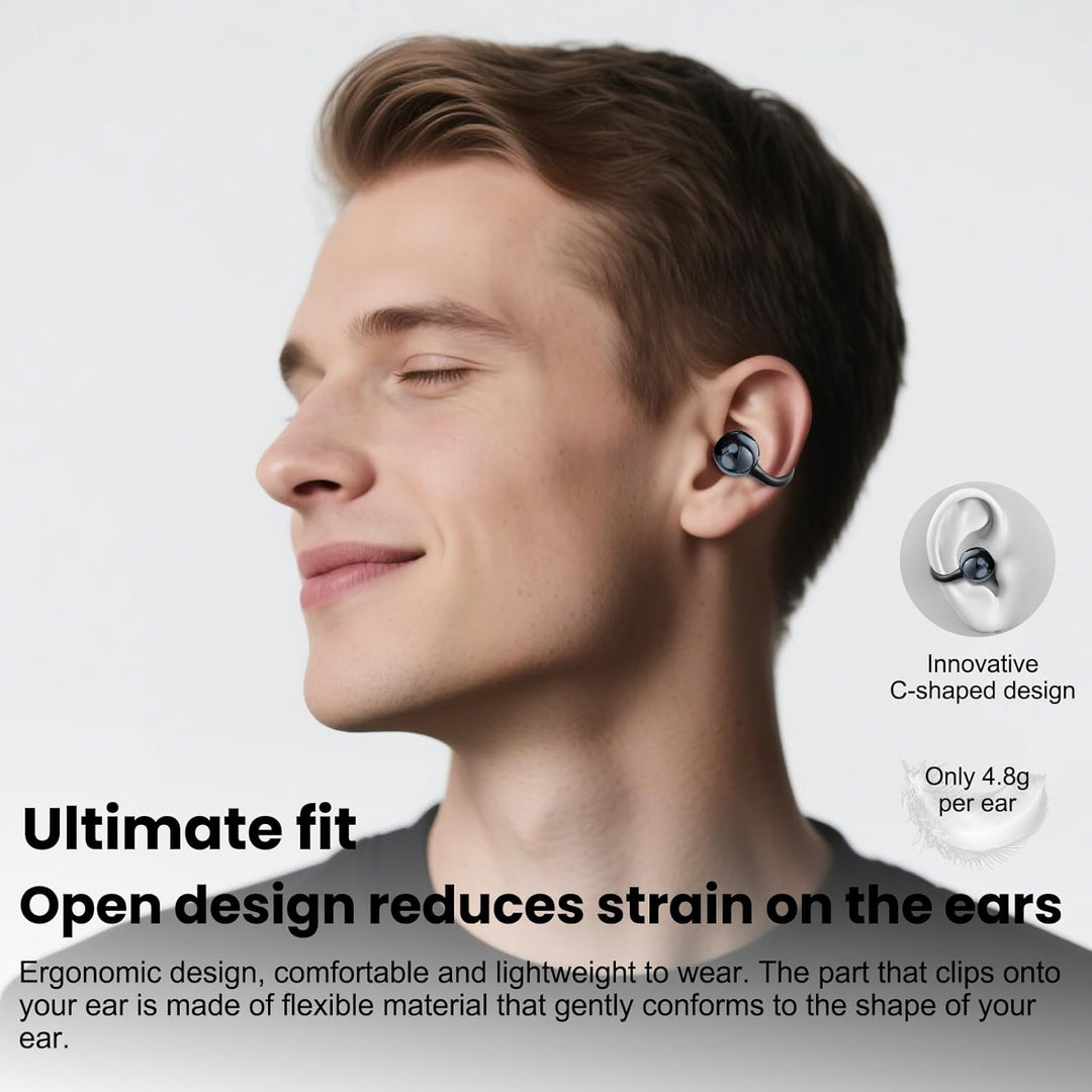 Kabellose Bluetooth-Kopfhörer, Sport-Kopfhörer, Bluetooth 5.4, 8 Stunden Akkulaufzeit, leicht und st