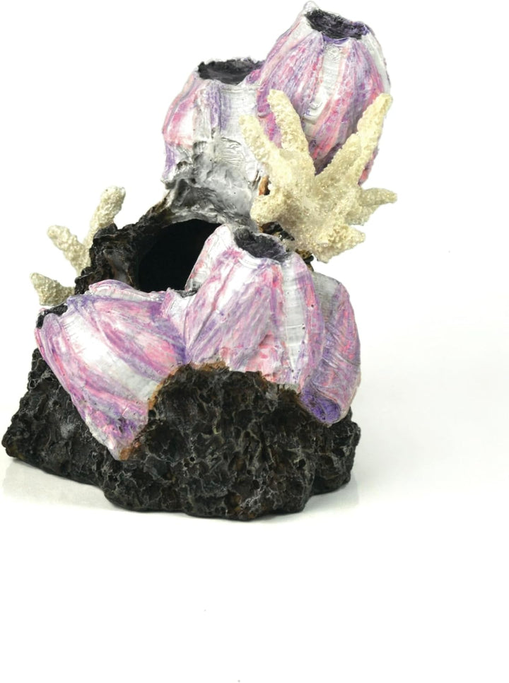 biOrb 46145 Seepflanzen Ornament S pink - stilvolle Aquariumdekoration mit Korallen und Gestein in l