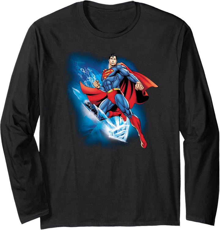 Superman Crystallize Langarmshirt