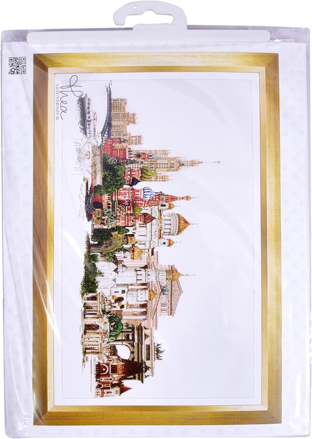 Thea Gouverneur - Kreuzstich-Set - Moskau Russand - Leinen - 36 Count - Für Erwachsene - 510 2 x 21