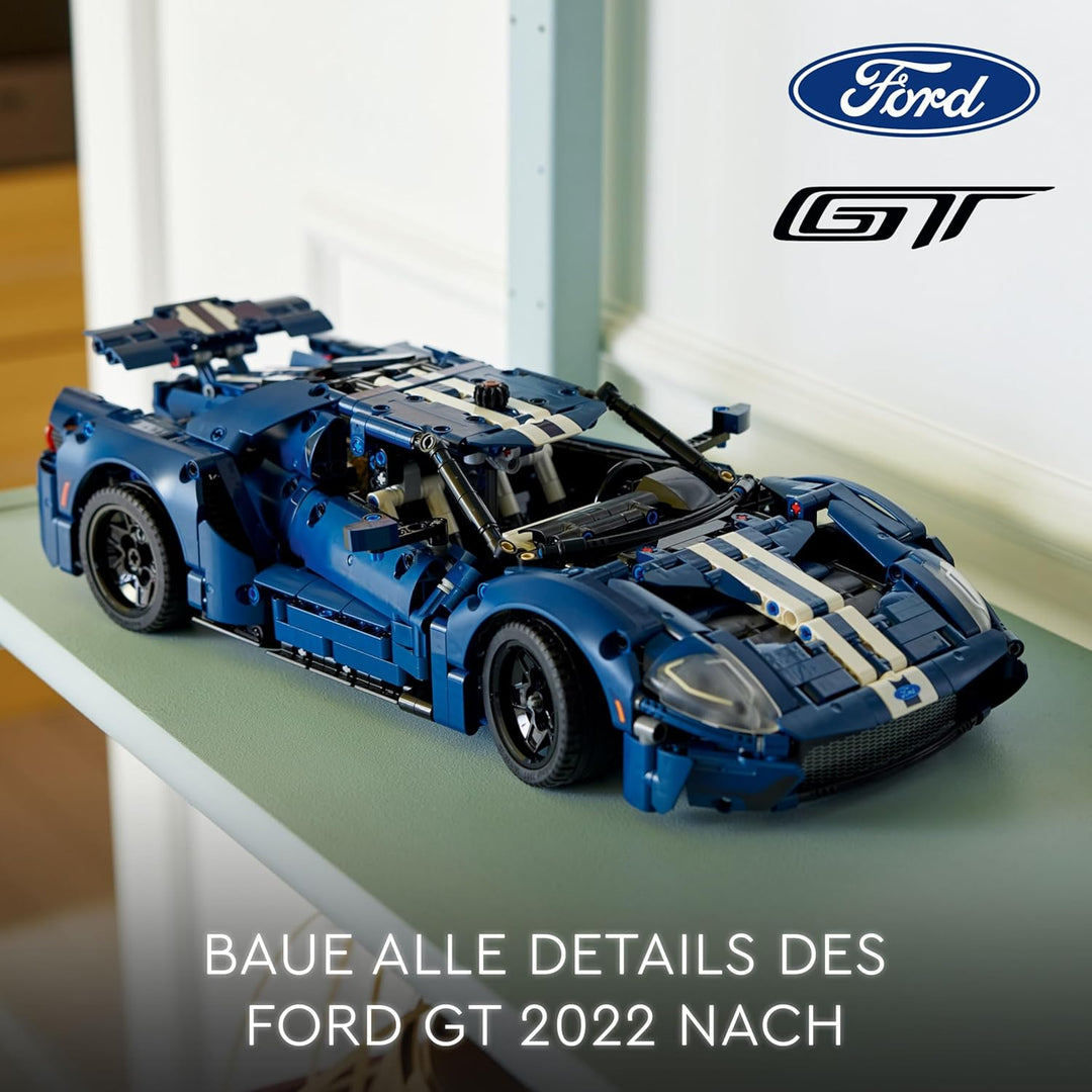 LEGO 42154 Technic Ford GT 2022 Auto-Modellbausatz für Erwachsene, Supercar im Massstab 1:12 mit aut
