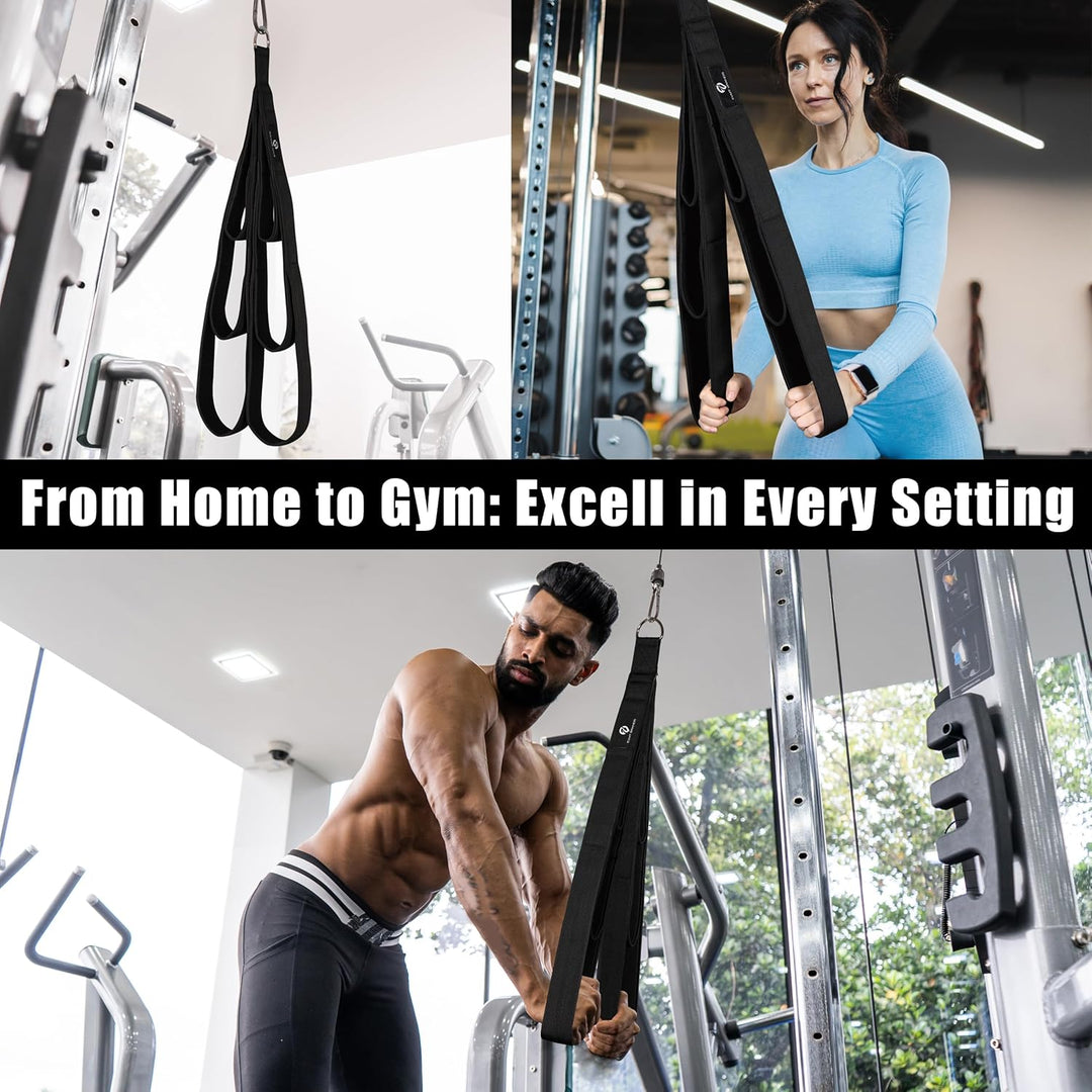 EVMT Brands Evmt Ultimate 33cm, 56cm, 76cm Trizepsseil. Vielseitiges Fitnessgerät Für Krafttraining.