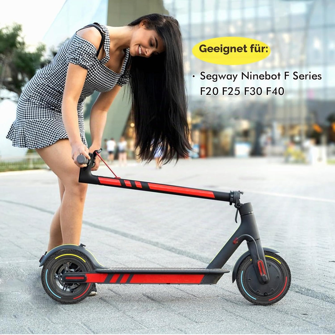 10×2.125 Zoll E Scooter Solid Reifen，250x54 Elektroroller Vollgummireifen für Ninebot F20 F25 F30 F4