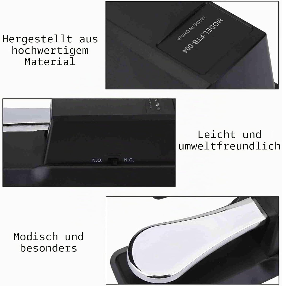 6,5 MM Schnittstelle Keyboard Sustain Pedal,Rutschfeste Gummiboden Piano Pedal,Universal Keyboard Pe