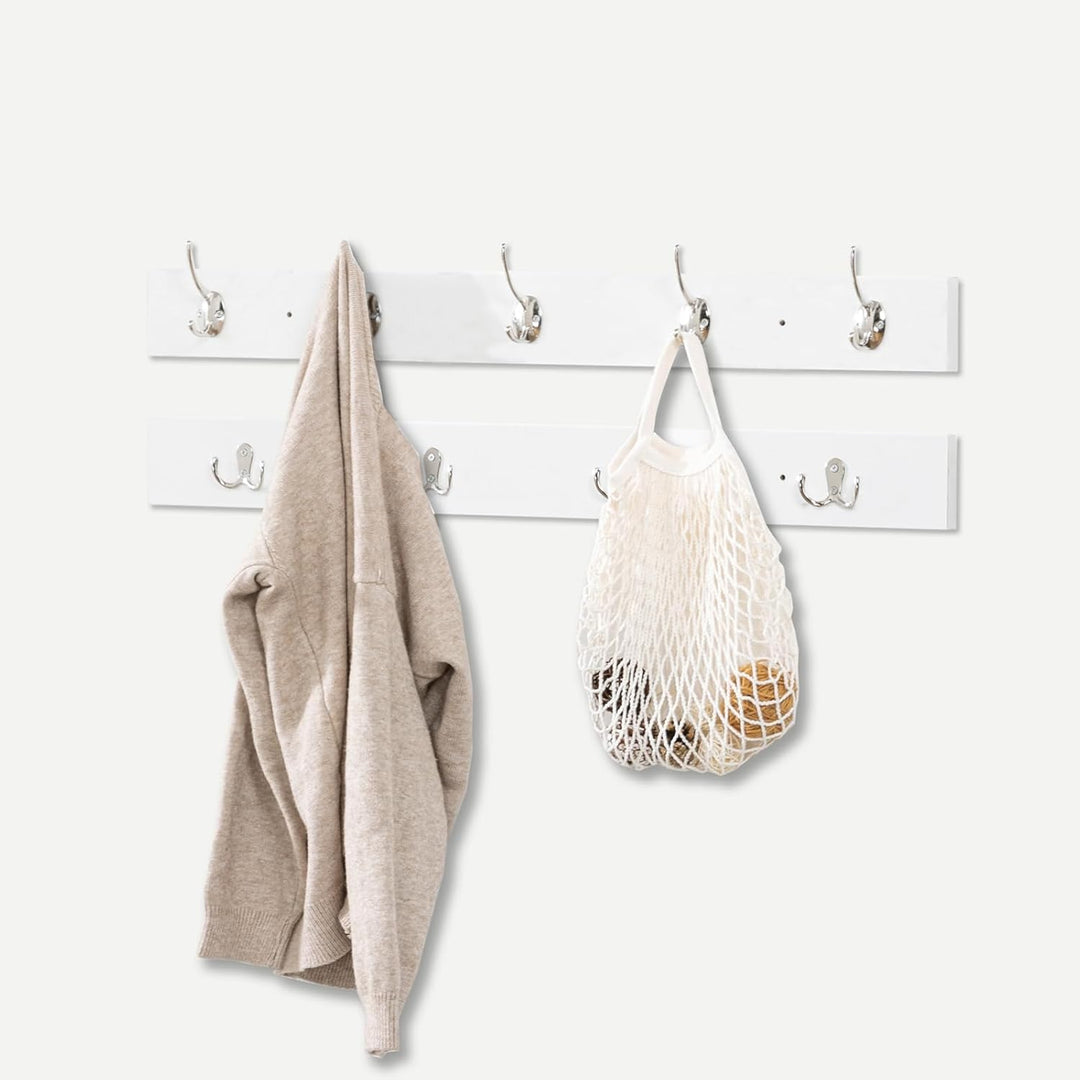 HOOBRO Schuhbank mit 10 Fächern, Garderobe Schuhregal Set, Schuhregal mit gepolsterter Sitzbank mit