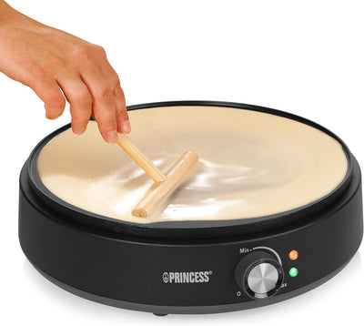 Princess 492235 Crêpe-Maker Deluxe, Backfläche ø 30 cm, einstellbarer Thermostat, Antihaftbeschichtu